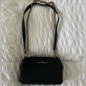 Women's Lux Double Zip Cross Body Bag - Black Multi